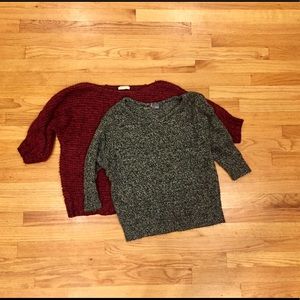 Lot of two Urban Outfitters cocoon style sweaters!